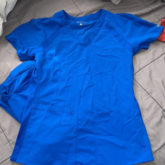 COPY - Blue Med Couture Scrubs - Picture 2 of 8